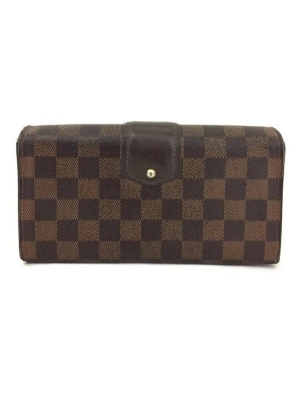 Authentic Louis Vuitton Sistina Bifold Long Wallet Damier Ebene Brown